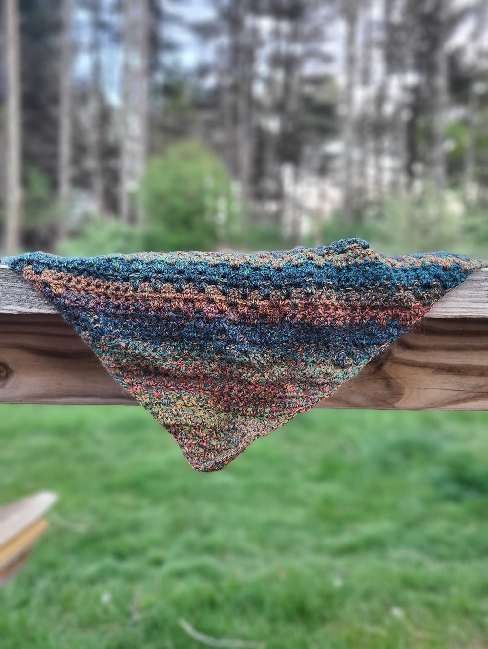 earth tone crochet bandana